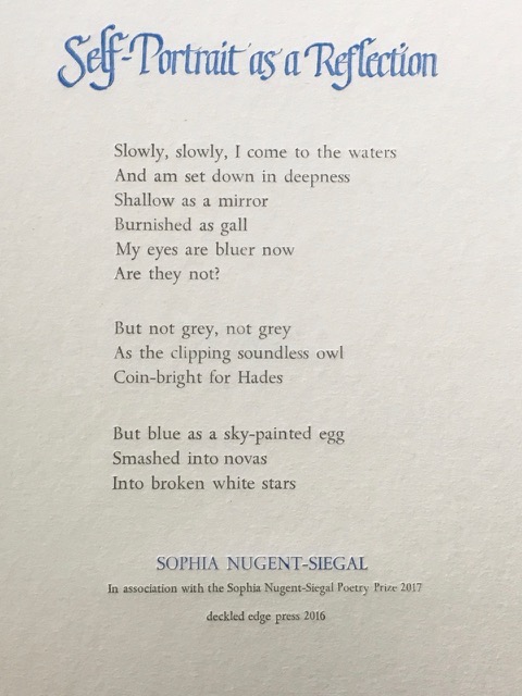 Sophia Nugent-Siegal Poetry